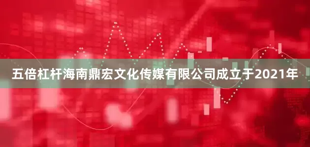 五倍杠杆海南鼎宏文化传媒有限公司成立于2021年
